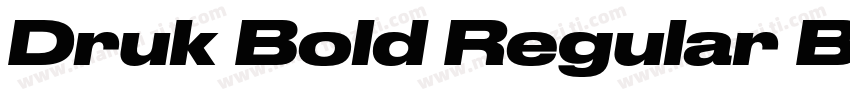 Druk Bold Regular Bo字体转换